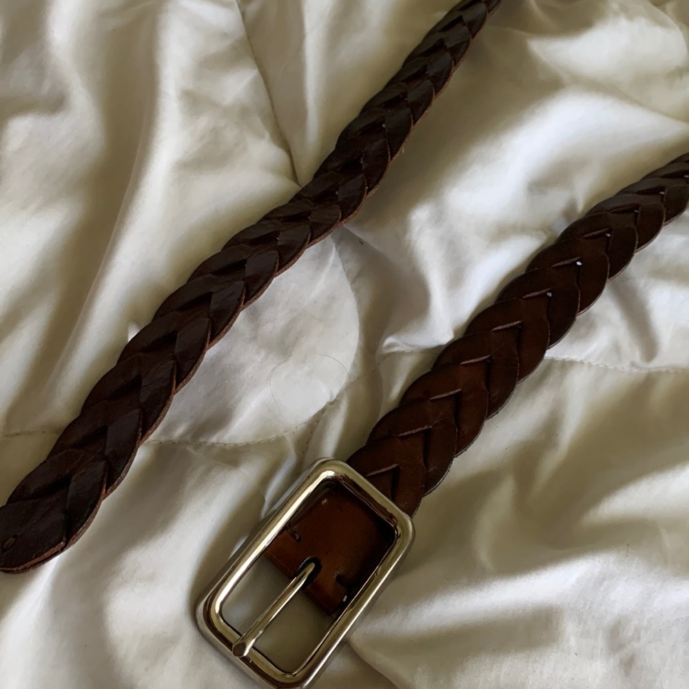 Brunello cucinelli belt in dark brown leather size 34 unworn